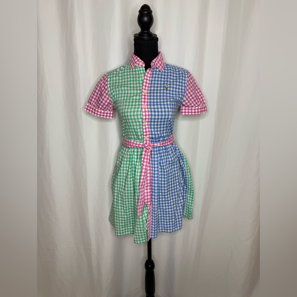 NWOT Polo by Ralph Lauren Multicolor Checkered Dress - Picture 4 of 4